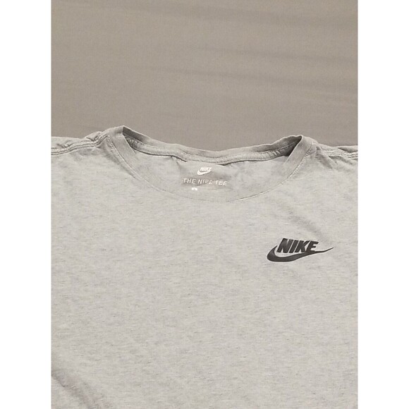 Nike Shirt Mens Large Gray Black Short Sleeve Nike Tee Spellout - Picture 2 of 11